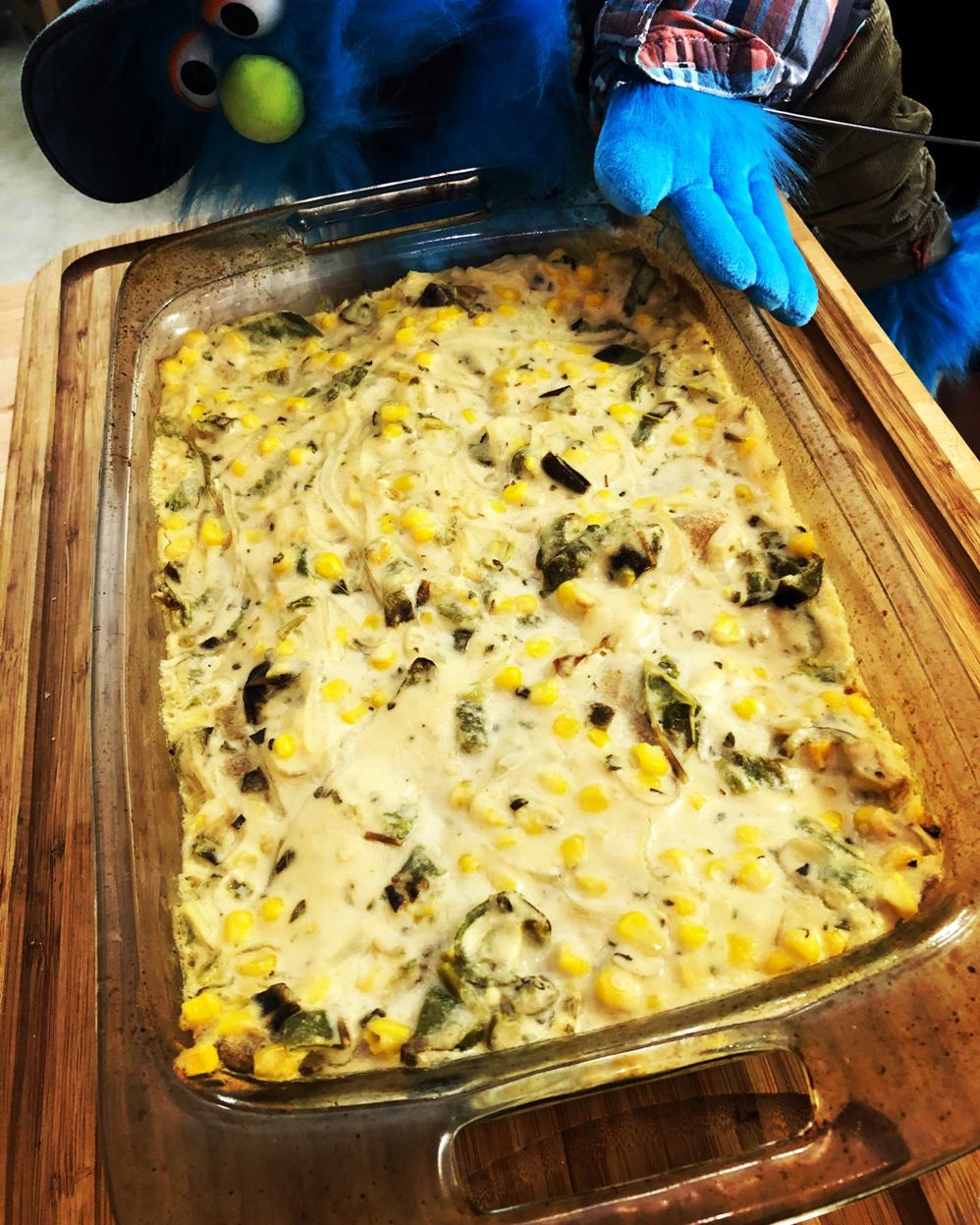 rajas con crema enchiladas