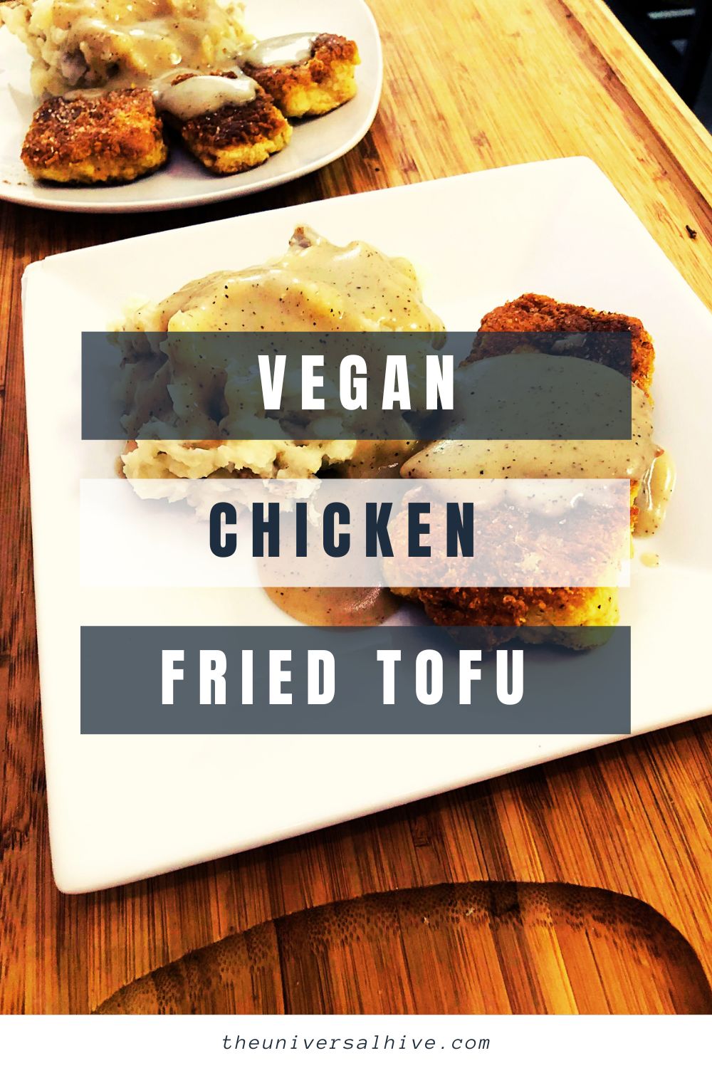 Tofu frito vegano con pollo, Veganer gebratener Tofu mit Hühnchen, Tofu frit au poulet végétalien, Tofu frito com frango vegano, ビーガンチキンフライド豆腐